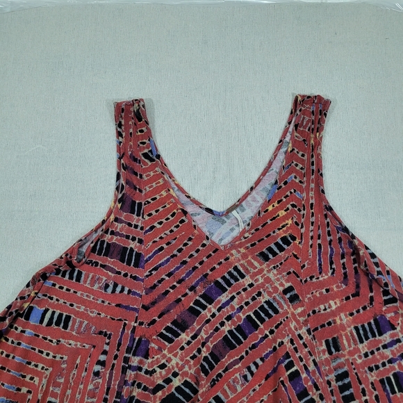 Free People Womens Medium Day Dreamers Oversized Flowy Tank Handkerchief Hem - Picture 3 of 11